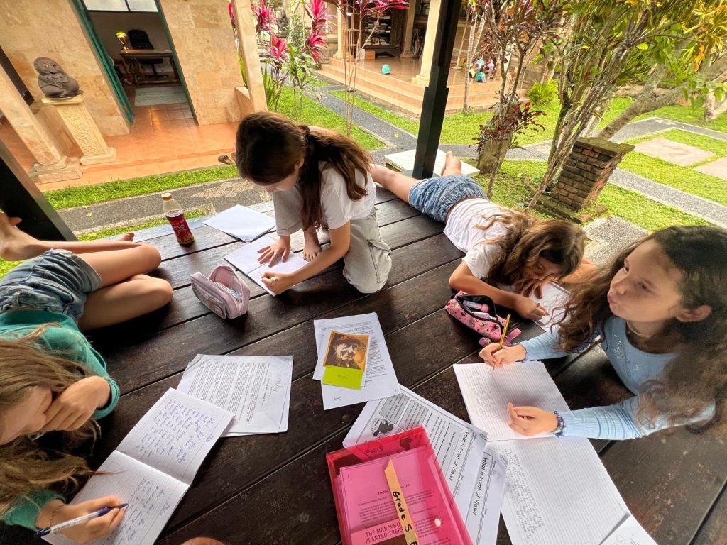 study together in outdoor